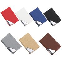 【CW】❁✗  Fashion Leather Business Card Holder with Magnetic Buckle Name Credit ID