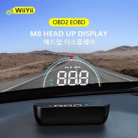 WIIYII M8 HUD Head Up Display Car OBD2 II EUOBD Overspeed Warning System Projector Windshield Auto Electronic Voltage Alarm