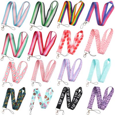 【CW】 LB3010 Pink Neck Lanyard for ID Card Cell Straps USB Badge Holder Rope Keychain
