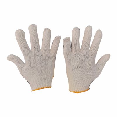 ถุงมือผ้า ถุงมือช่าง ถุงมือผ้าดิบ ถุงมือก่อสร้าง ถุงมือทำสวน สีขาวใช้กับงานทั่วไป  เหมาะสำหรับงานหนักทั่วไป จัดส่งในไทยทย