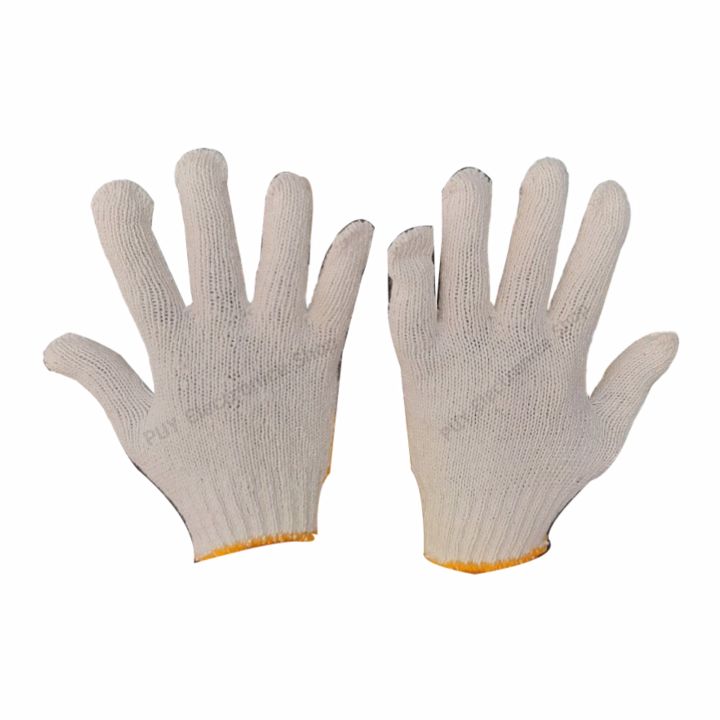 ถุงมือผ้า-ถุงมือช่าง-ถุงมือผ้าดิบ-ถุงมือก่อสร้าง-ถุงมือทำสวน-สีขาวใช้กับงานทั่วไป-เหมาะสำหรับงานหนักทั่วไป-จัดส่งในไทยทย