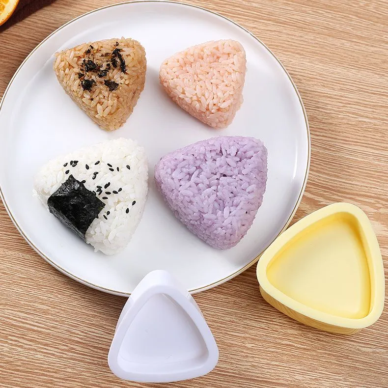 DIY Sushi Mold Onigiri Rice Ball Food Press Triangular Sushi Maker Mold  Sushi Kit Japanese Kitchen Tools Bento Box Accessories