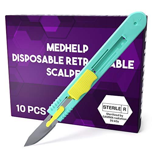 Retractable Disposable Scalpel 10 Disposable Dermaplaning Blades With ...