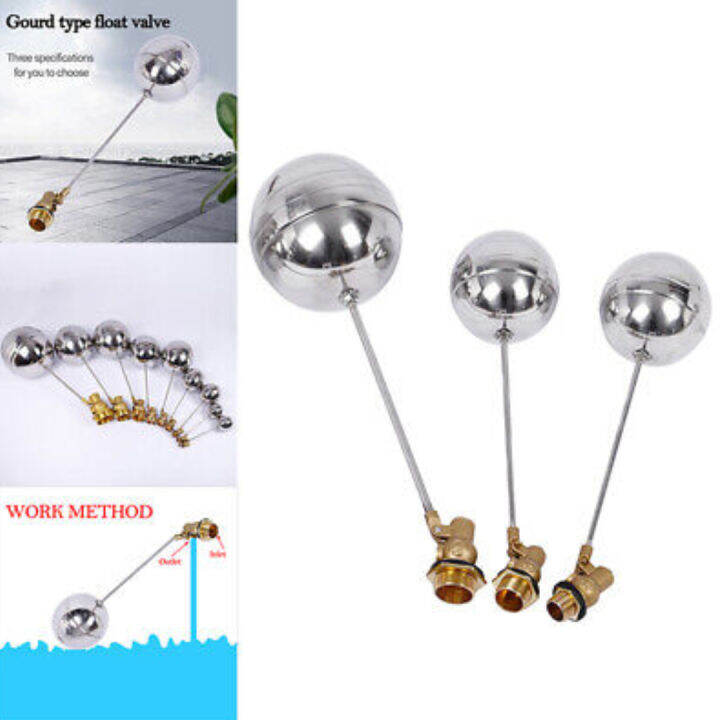 Float Valve for Water Tank Stainless Steel Float Ball Valve 3/4 Inch