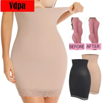Women Half Slips for Under Dresses High Waist Underskirt Seamless Skirt  Shapewear Tummy Control Body Shaper Slimming Underwear