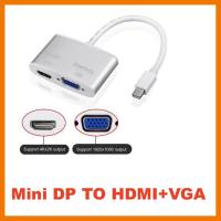 ?HOT SALE? MINI DP Display Port Thunderbolt อะแดปเตอร์สายเคเบิล 4 K * 2 K HDMI/VGA 2 in 1 อลูมิเนียมสำหรับ Mac MacBook Pro Air ##สายชาร์จ แท็บเล็ต สมาร์ทโฟน หูฟัง เคส ลำโพง Wireless Bluetooth คอมพิวเตอร์ โทรศัพท์ USB ปลั๊ก เมาท์ HDMI