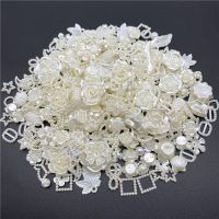 【CW】 20g/Bag 10mm-20mm Imitation Pearls Beads Spacer Jewelry Making Findings Caps Needlework Diy Accessories