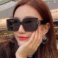 【hot sale】℡ D03 【Ready Stock】COD Women INS Style Big Frame B Letter Sunglasses Retro Female Men Outdoor Shading Eyewear