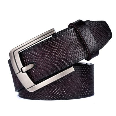 New belt leather men pin buckle mens casual light body without stitching joker ✎✤●
