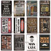 Lupeishop Vintage Man Cave ป้ายโลหะ-Retro ป้ายดีบุกสำหรับ Home Wall Decor, Bar, Cafe หรือ Pub-แผ่นโลหะตกแต่งที่ไม่ซ้ำกัน-ของขวัญที่สมบูรณ์แบบสำหรับผู้ชาย-Fast Drop Shipping