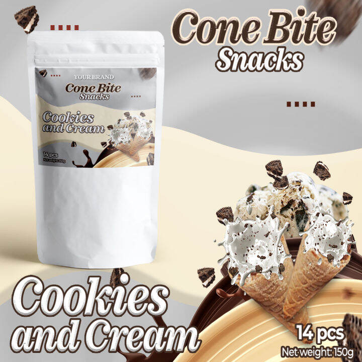 COOKIES & CREAM Cone Bites Drumstick 1214 pcs. Cone Ends Dessert Cone
