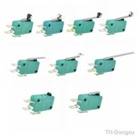 Micro Limit Switches 16A 250V 125V NO NC COM 6.3mm 3 Pins SPDT Micro Switch 28mm 52mm Arc Roller Lever Touch Switch Microswitch