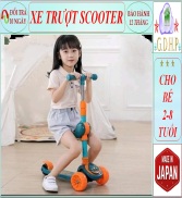 Xe trượt Scooter 5 trong 1, ghế ngồi, bánh phát sáng, có chuông cho bé