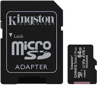 2023 Kingston 64GB microSDXC Canvas Select Plus Memory Card + Adapter SDCS264GB