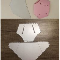 Adv-one Scrapbooking Dies Metal Baby Diaper-shaped Cutting Dies Craft Embossing Stamp Stencil Paper Card Making Template DIY