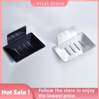 VITAL STORE มีกาวในตัว ถาดใส่สบู่ ติดผนัง กล่องใส่สบู่ ชั้นวางสบู่ กล่องสบู่ เครื่องจ่ายสบู่ ที่วางสบู่ระบายน้ำ