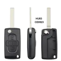 Keyyou 4ไฟกุญแจรถยนต์ปุ่มกดกรอบ Fob สำหรับ Peugeot 206 407 307 607สำหรับ Citroen C2 C3 C4 C5 C6 Berlingo Ce0523 Ce0536ใหม่