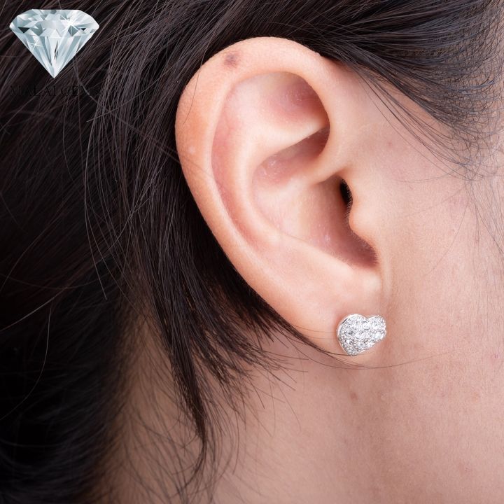 malai-gems-ต่างหูเพชร-เงินแท้-silver-925-เพชรสวิส-cz-เคลือบทองคำขาว-รุ่น-11003770-แถมกล่อง-ต่างหูcz-ต่างหูเงินแท้