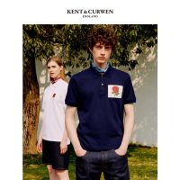 ♘ Kent CURWEN/KC SUMMER ใหม่ เสื้อโปโลแขนสั้น พิมพ์ลายดอกกุหลาบ สําหรับผู้ชาย K45H9EO021