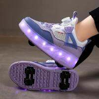 [ต้นฉบับ] จัดส่งตอนนี้เด็ก Heelys LED ส่องสว่างคู่ล้อรองเท้าส้นสูงสำหรับรองเท้าล้อเด็ก, เด็กที่มีสีสันรองเท้าส่องสว่าง, หญิงและชายรองเท้ากีฬาที่มีล้อ