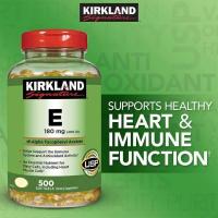 Kirkland Signature Vitamin E 400 IU (180 Mg) 500 Softgels วิตามินอี จากอเมริกา ถูกสุดในไทย