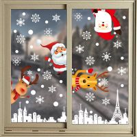 Merry Christmas Decoration for Home 2022 Wall Window Sticker Ornaments Garland New Year Festoon Christmas Decoration 2023 Tree