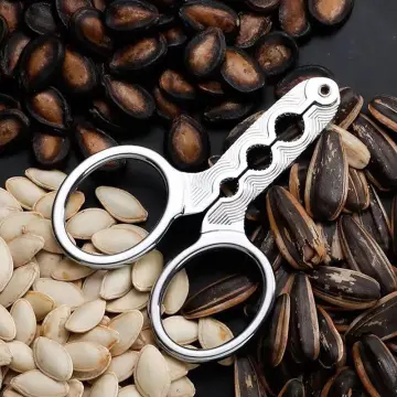 Peanut Shell Opener Stainless Steel Nut Cracker Melon Seeds Plier Pine Nuts Peeling  Tool Kitchen Gadgets