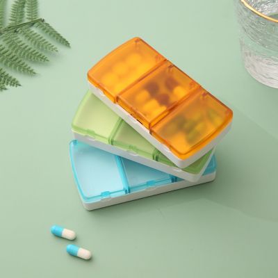 【CW】✘✺✌  1PC Sealed 3 Grids Medicine Storage Plastic Pill