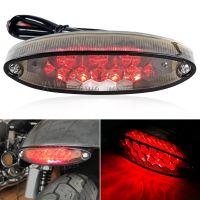 Universal Smoked Lens 12V LED Rear Tail Driving Running Light Brake Stop Number License Plate Lamp Motorcycle Lighting ATV Quad