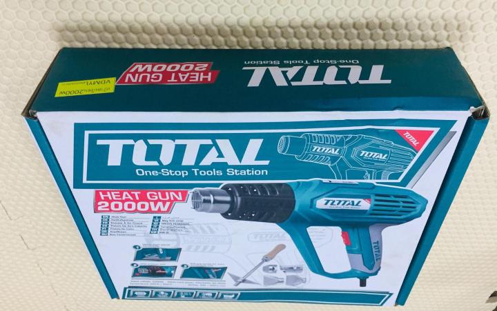 เครื่องเป่าลมร้อน-heat-gun-เครื่องเป่าลมดัดท่อ-ปืนเป่าลมร้อน-total-tb1206-ไฟ2000วัตต์