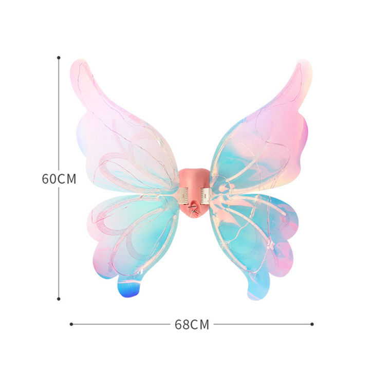bodiwish-ปีกผีเสื้อเรืองแสง-ปีกผีเสื้อเรืองแสงมหัศจรรย์ชุดผีเสื้อปีกผีเสื้อเรืองแสงมหัศจรรย์พร้อมไฟเปลี่ยนสีและเสียงดนตรีที่สมบูรณ์แบบ