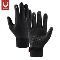 ∋☊◐ กีฬากลางแจ้งขี่จักรยานถุงมือกันน้ำWindproof Thicken Warm Touchscreenถุงมือฤดูใบไม้ร่วงฤดูหนาวกันกระแทกNonslipถุงมือขี่