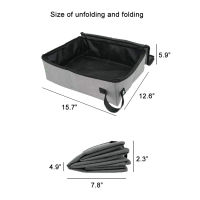 Accessories Cat Litter Box Waterproof Folding Outdoor Camping Bathroom Toilet Easy Clean Cleaning With Cover Oxford Cloth