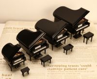 Hand-made miniature miniature musical instrument Piano model ornaments Birthday gift box for music lovers