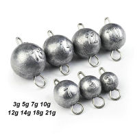 2G-18G ตกปลา Cheburashka Sinker ตกปลาอุปกรณ์เสริม Jig รอบหัวกระสุนน้ำหนัก Soft Lure Connector Texas Group