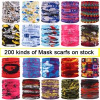 6 Pack Of Sun UV Dust Protection Windproof Bandana Face Mask Neck Gaiter Magic Scarf Balaclava Face Cover Scarf Moto Cycling