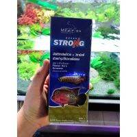 มัลติวิตามินบีรวม และวิตามินซี ช่วยบำรุงปลาให้แข็งแรง strong Multivittamin สีน้ำเงิน240ml