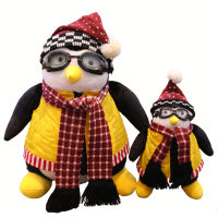 25cm 45cm Friends Around Penguin Plush Toy Friends Sixsome Doll Hugsy Haji Penguin Plush Toy for gifts