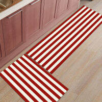 2021Blue And White Stripes Simple Kitchen Mat Modern Bathroom Anti-slip Area Rugs Living Room Hallway Carpet Doormat