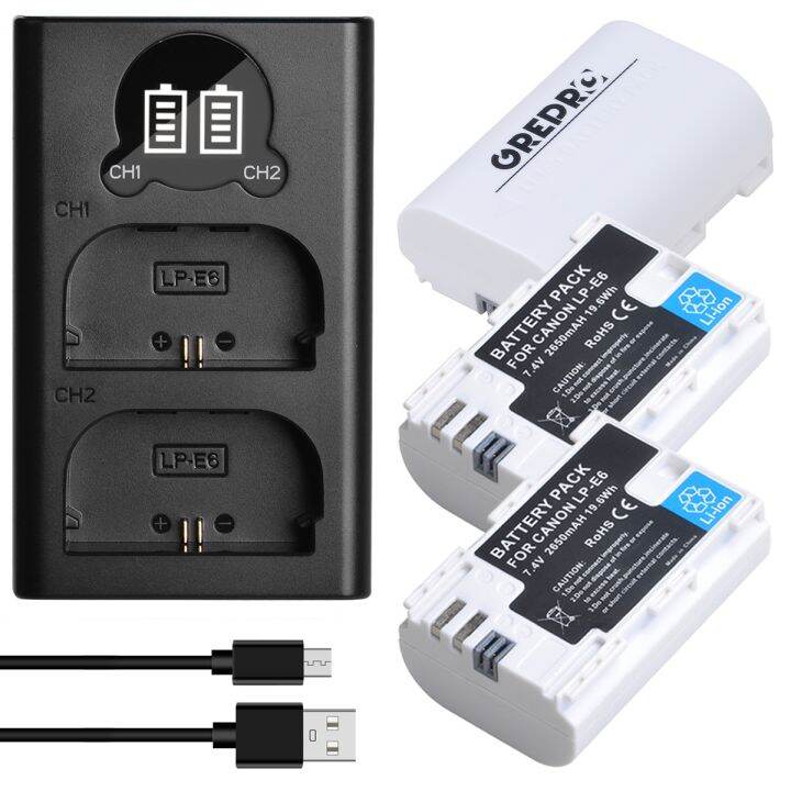 Rechargeable Lithium Ion Battery Canon Lp E6nh Camera Lp E6 Canon Battery Pack Digital