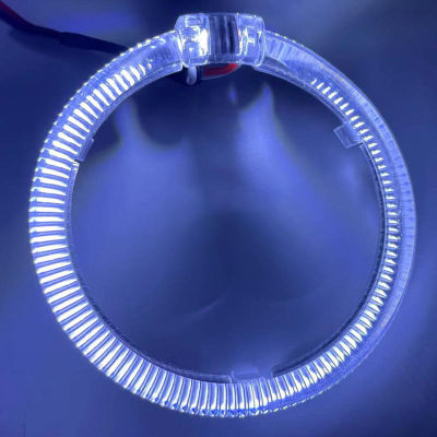 【เฟยตง】🚕🚕ไฟหน้ารถมอเตอร์ไซค์แบบ LED แหวนวงกลมดวงตานางฟ้าหลากสี,ไฟตัดหมอกสองเลนส์สีอ่อน1ชิ้น