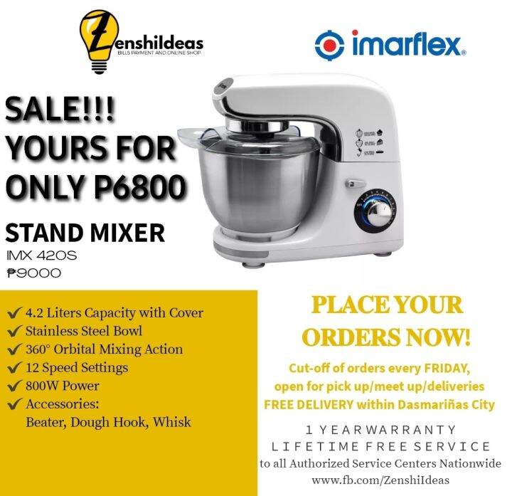 HEAVY DUTY STAND MIXER IMX 420S Lazada PH