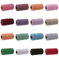 【YD】 100M/Roll 28 colors Cotton Cord Twine Colorful Crafts Macrame String Textile Wrapping