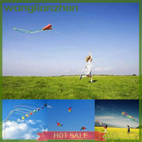 Wanglianzhon Delta Kites หางพร้อมที่จับของเล่นกลางแจ้งสำหรับเด็กว่าวไนลอน Ripstop Albatros