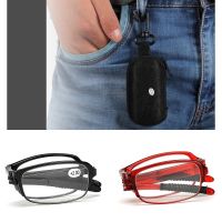 □✜ Folding Reading Glasses Foldable Presbyopia Glasses Men Women Vintage Computer Eyeglasses with case 1.0 1.5 2.0 2.5 3.0 3.5 4.0