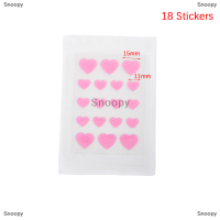 Snoopy 18/20/24pcs สิวแพทช์สิวสิวเสี้ยนรักษาที่มองไม่เห็นสติกเกอร์ความงามเครื่องมือ