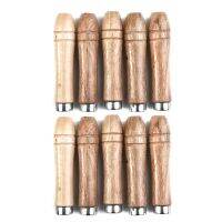 10 Pcs Wooden File Handle 90mm 4mm Hole W/Metal Collar Spare Parts 4-6inch For Craft Carving DIY Hand Tools Accessories