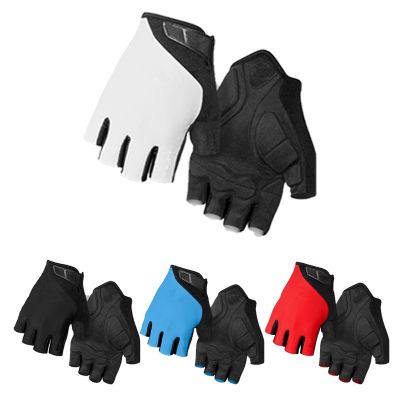Half Finger Cycling Gloves Breathable Sweat Proof Men Women Sport Gloves Anti-shock Bicycle Bike Gloves Guantes Ciclismo