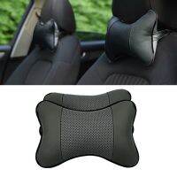 Travel Car Auto Seat Head Neck Rest PU Leather Cushion Pad HeadRest Bone Shape Pillow Protect The Neck Relax Your Muscles