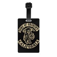 【DT】 hot  Sons Of Anarchys SOA Luggage Tag The TV Series Suitcase Baggage Privacy Cover ID Label